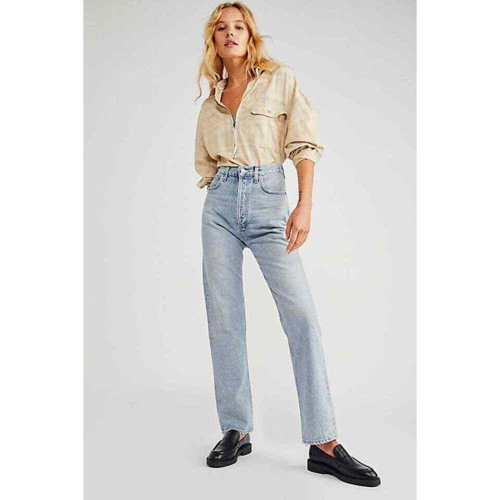 Agolde 90s Pinch Waist High-Rise Straight Leg Jeans
